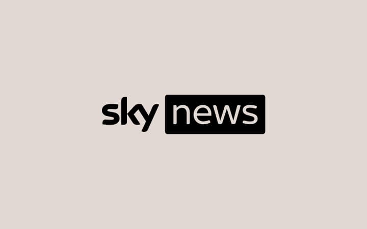 Black “Sky News” text on white.