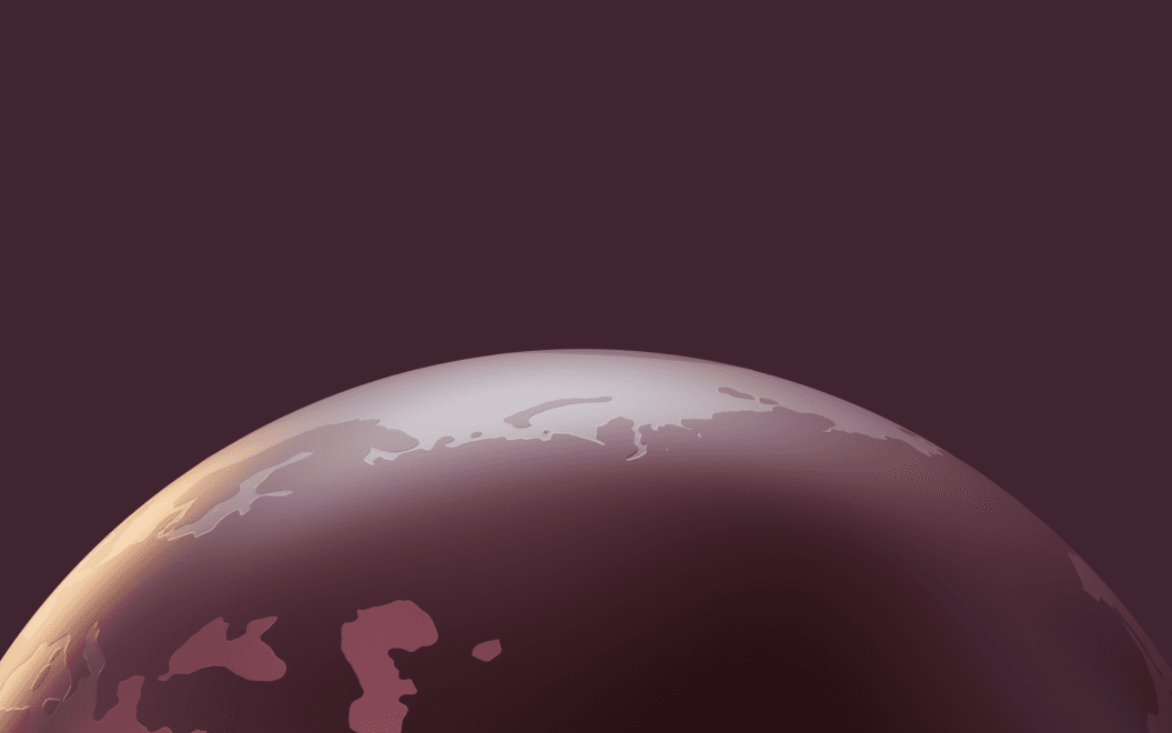 Graphic illustration of a globe