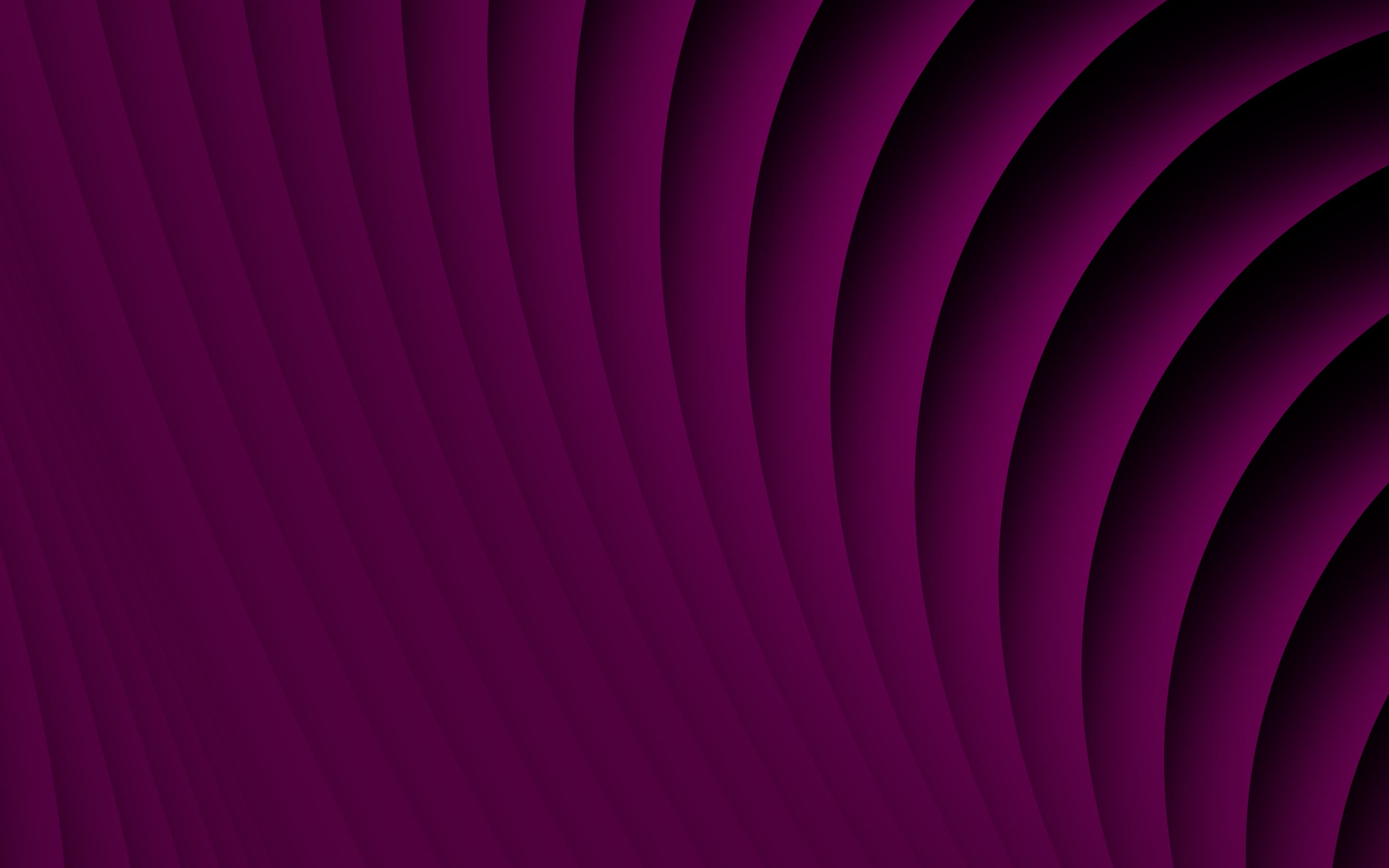 Abstract purple and black curved bands.