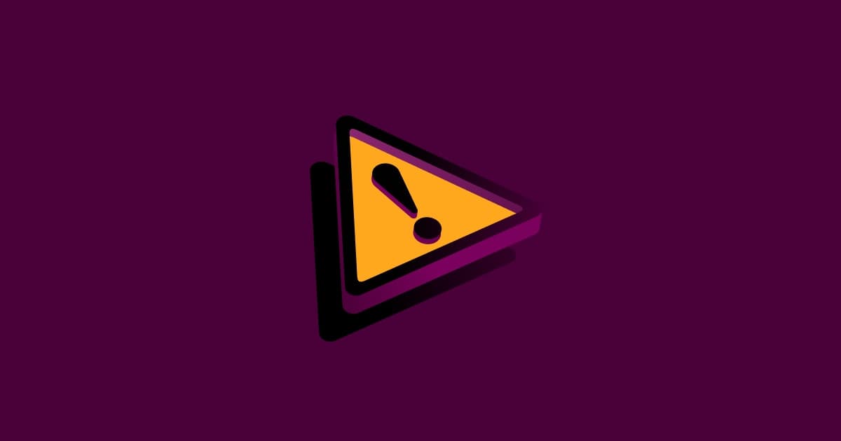 Graphic illustration of a yellow triangle icon with an exclamation mark on it